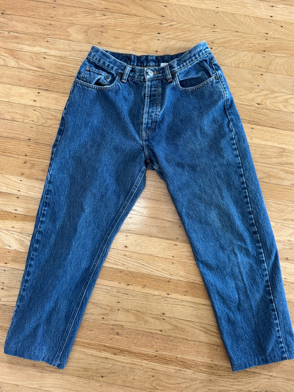 Vintage 90s Wash Mom Jeans (Gap Denim) Loose Fit Straight Leg